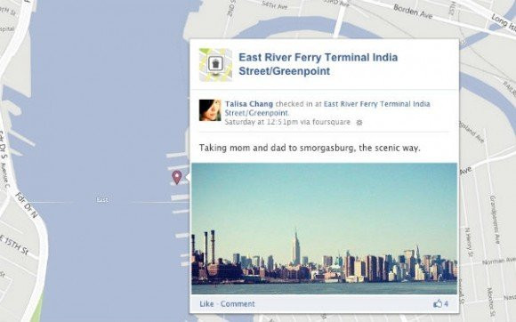 Εμφάνιση των Check-ins του Foursquare στο χάρτη του Facebook Timeline σου