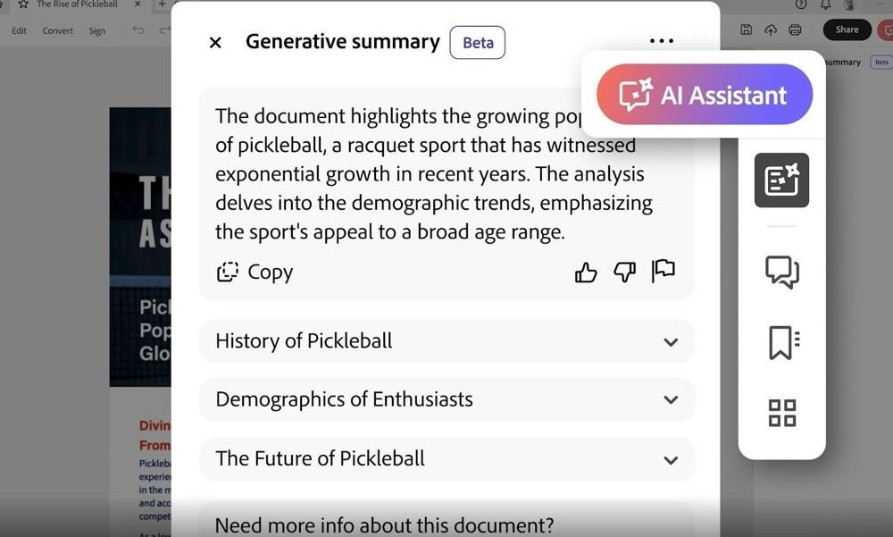 Η Adobe προσθέτει AI assistant στα PDF Acrobat και Reader