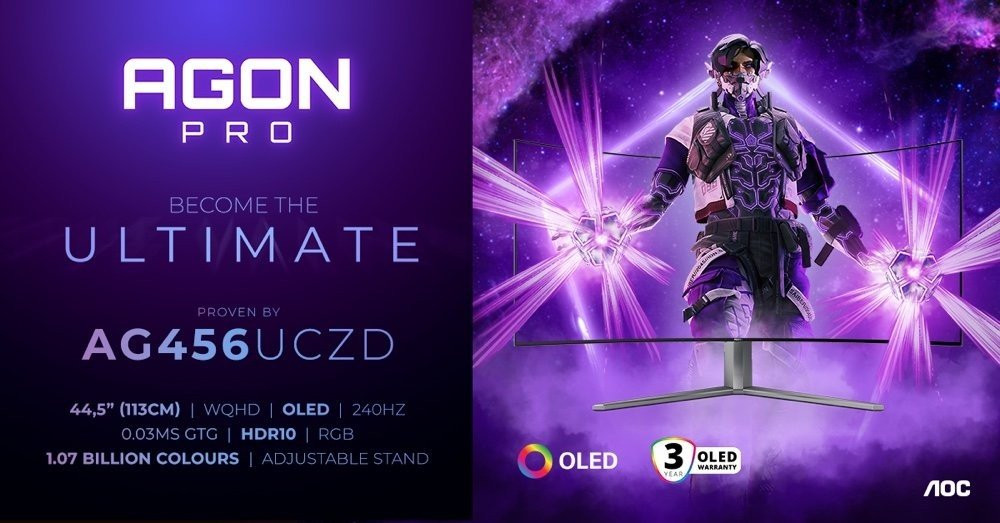 Απελευθερώστε τη δύναμη του gaming με την επική OLED οθόνη 44.5″ της AOC