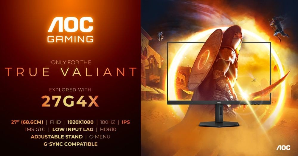 AOC GAMING 24G4X και 27G4X: Ντεμπούτο με 180 Hz και τολμηρό νέο σχεδιασμό