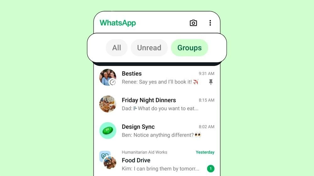 Chat Filters για εύκολη αναζήτηση μηνυμάτων στο WhatsApp