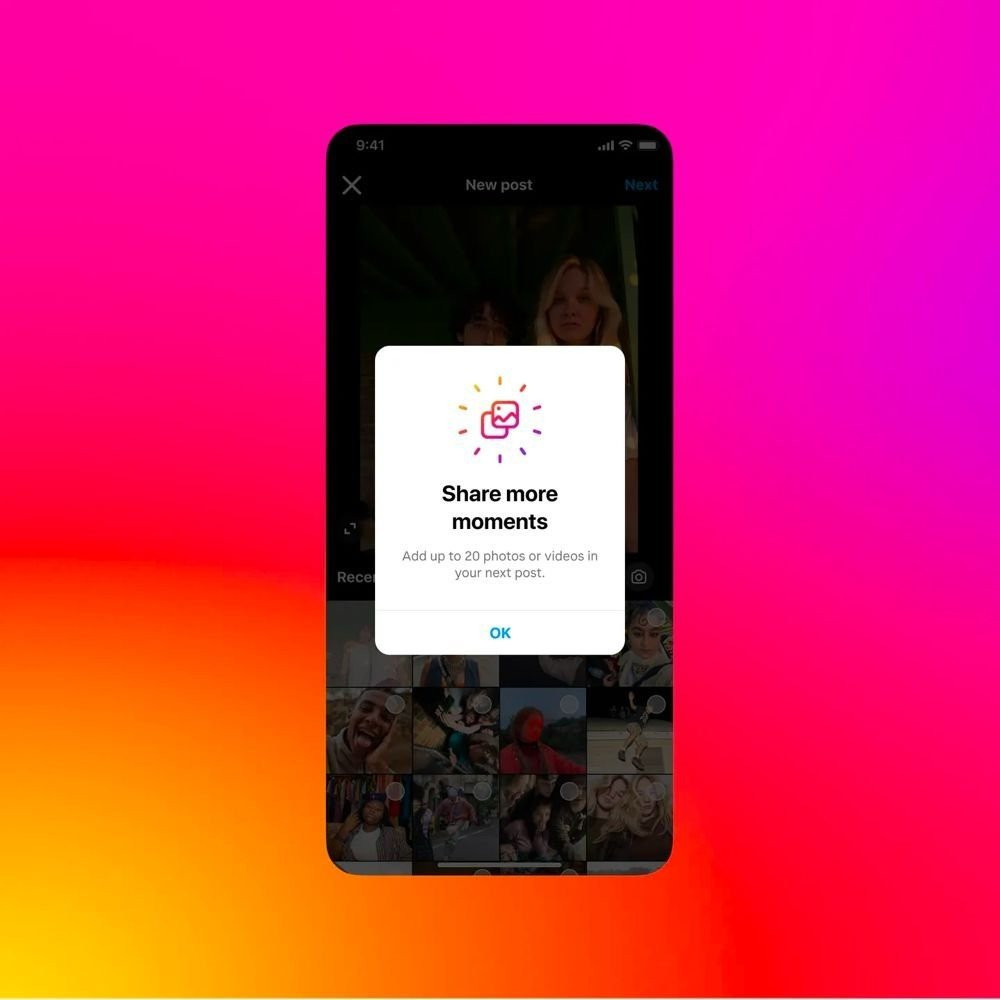 Instagram: Πλέον μοιράζεσαι έως 20 φωτογραφίες και videos σε μία ανάρτηση