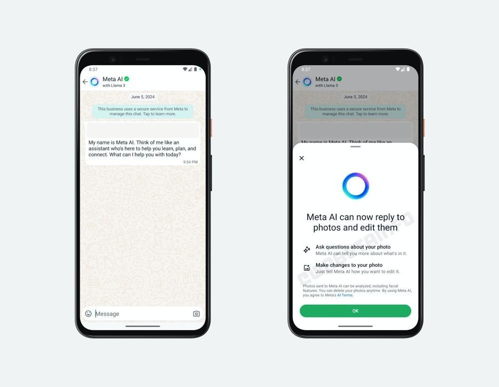 WhatsApp: Θα φέρει δημιουργία και επεξεργασία εικόνων μέσω του Meta AI