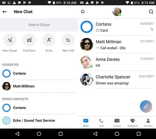 Η Microsoft ανανεώνει το Skype για συσκευές Android με Material Design και νέες λειτουργίες