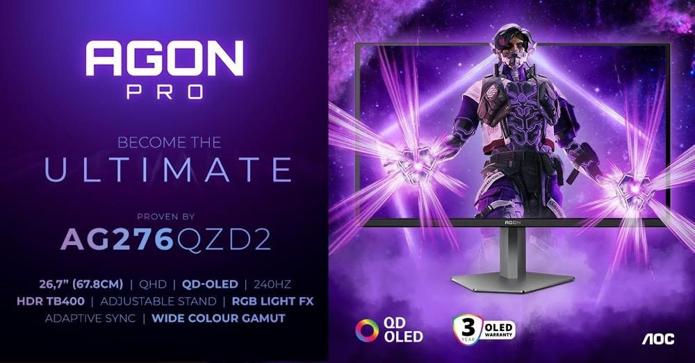 Νέες QD-OLED οθόνες gaming από την AGON by AOC