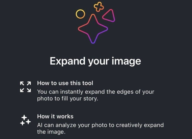 Instagram: Έρχεται η δυνατότητα επέκτασης των φωτογραφιών μέσω AI