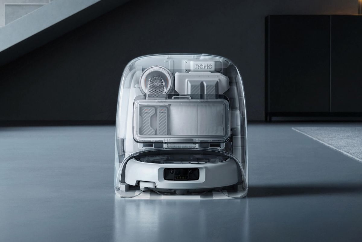 DJI Romo: Η πρώτη ρομποτική σκούπα της εταιρείαςI με τεχνολογία drone και διαφανή σχεδίαση