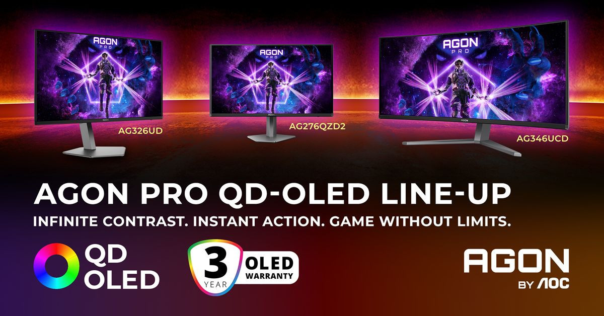 AGON by AOC:  Ανακαλύψτε τις OLED & QD OLED gaming οθόνες της εταιρείας