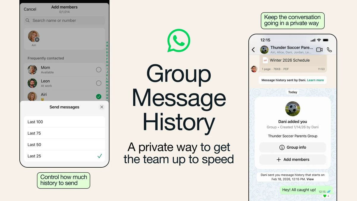 WhatsApp: Τέλος το «κενό» chat για τα νέα μέλη στα Groups