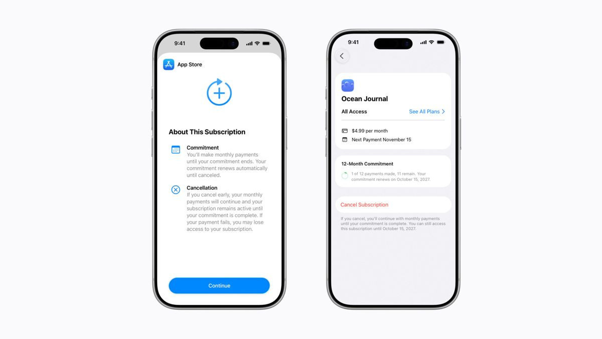 Νέο μοντέλο συνδρομών στο App Store: Ετήσια δέσμευση, πληρωμή με τον μήνα
