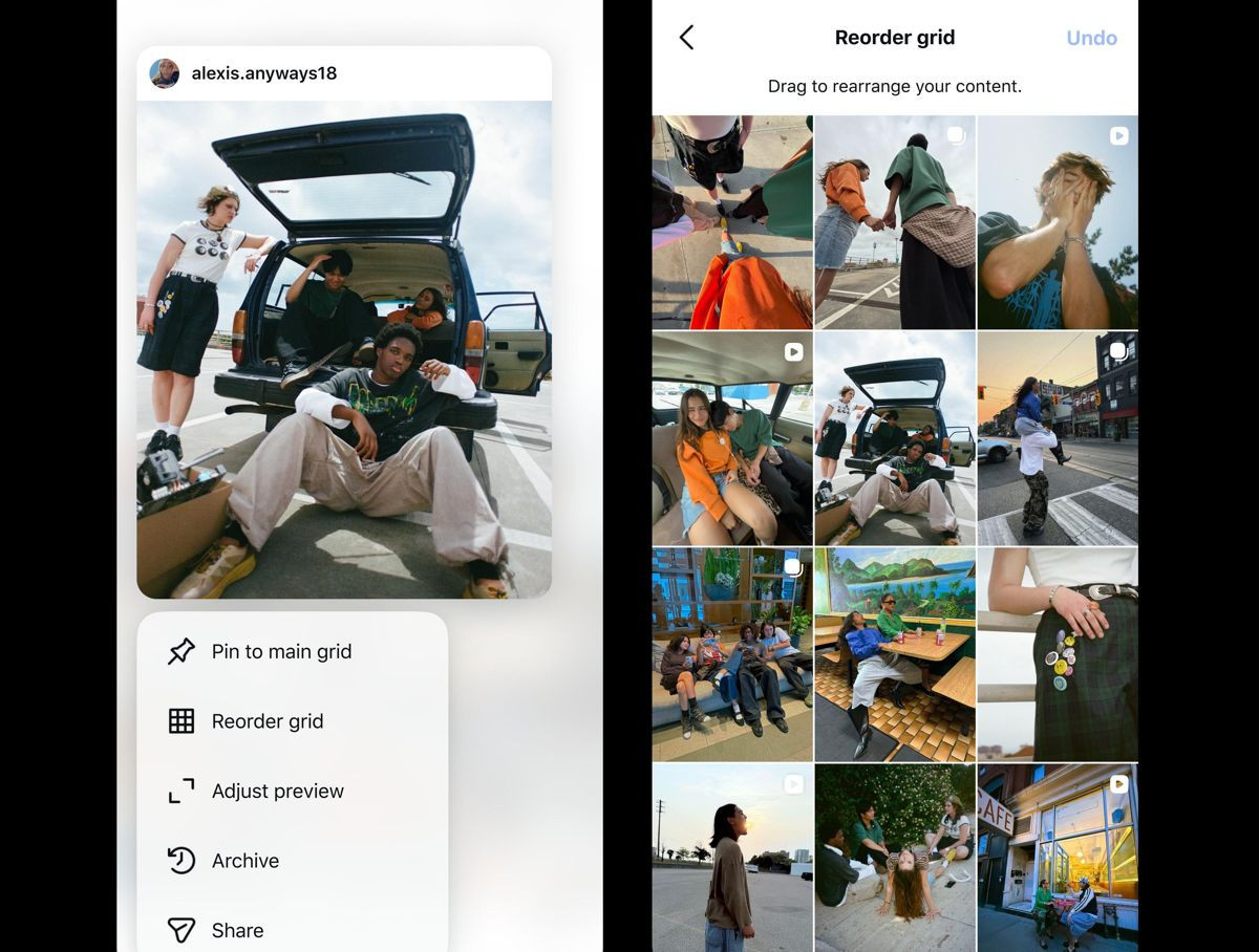 Το Instagram επιτρέπει την πλήρη αναδιάταξη του Profile Grid για όλους τους χρήστες
