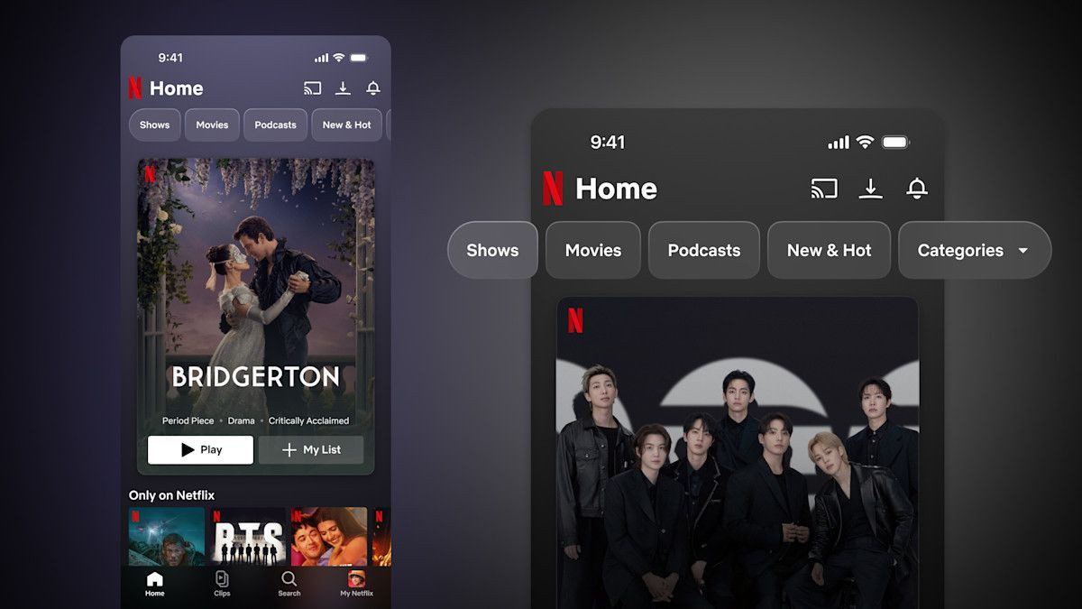 Το Netflix αλλάζει το mobile app: Νέα εμπειρία πλοήγησης και λειτουργία Clips