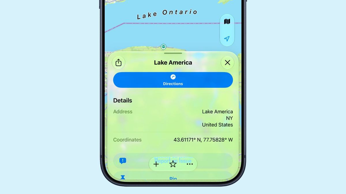 Η Apple μετονομάζει τη λίμνη Οντάριο σε «Lake America» υπακούοντας στον Trump