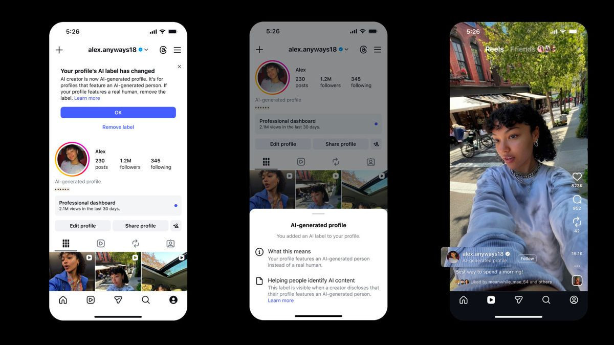 Το Instagram υποβαθμίζει επίσημα τους AI influencers χωρίς σήμανση