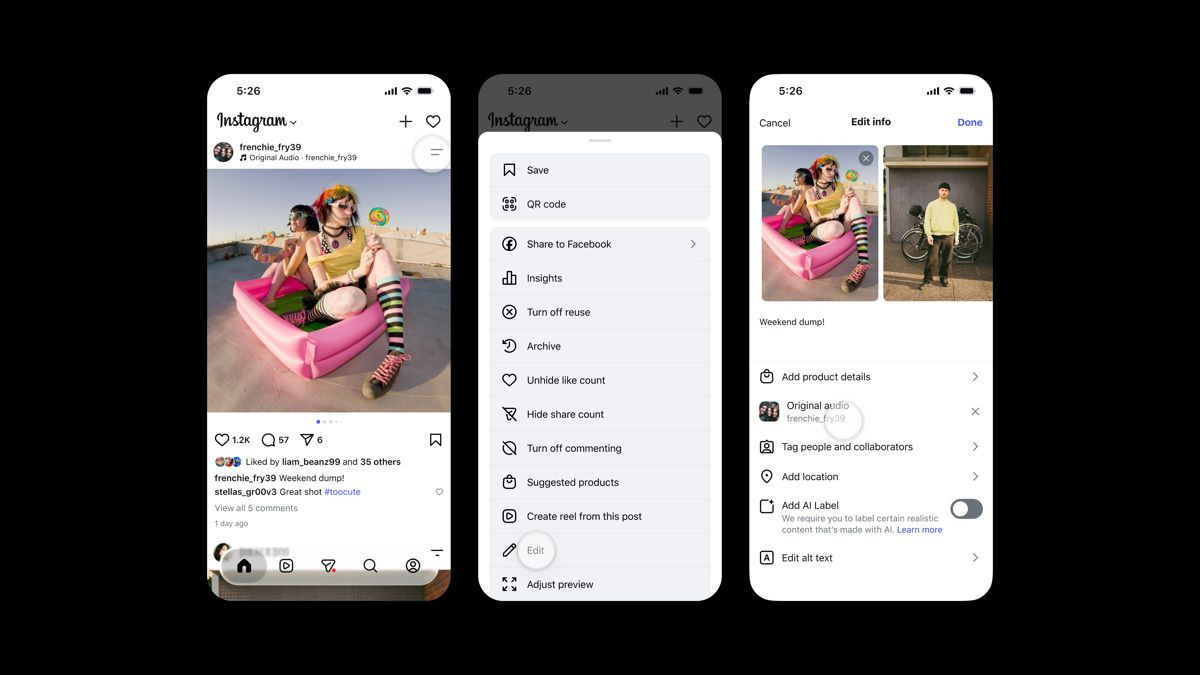 Instagram: Νέα λειτουργία επιτρέπει την αλλαγή μουσικής σε παλιές δημοσιεύσεις