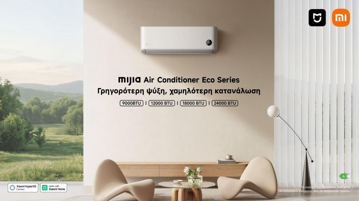 Σειρά Mijia Air Conditioner Eco από τη Xiaomi: Έξυπνη ψύξη με AI και ενσωμάτωση στο Xiaomi Home
