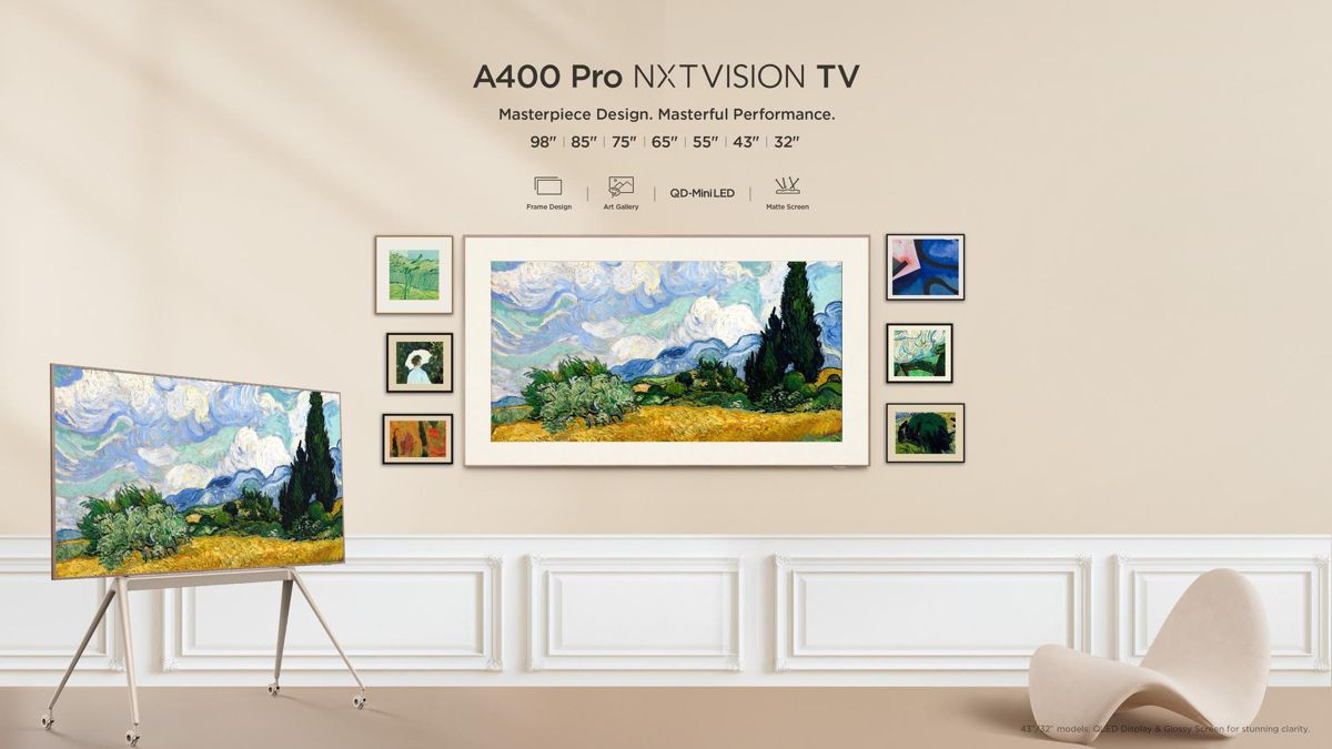 TCL A400 Pro NXTVISION: Η πρώτη QD-Mini LED Art TV της εταιρείας έρχεται σε 5 διαστάσεις