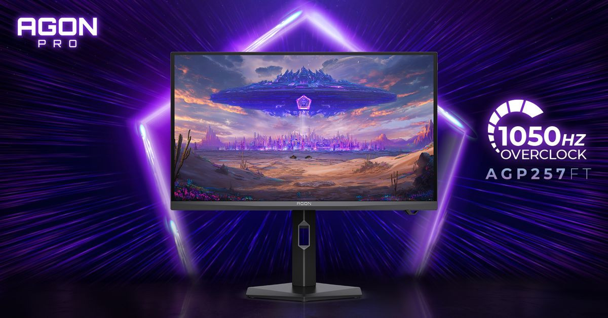AGON PRO AGP257FT: Η νέα gaming οθόνη της AOC με ρυθμό ανανέωσης 1000Hz