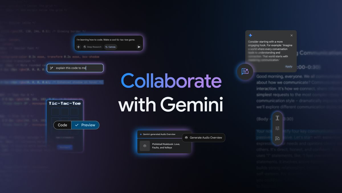 Google Gemini: Απευθείας δημιουργία και επεξεργασία αρχείων Docs, Sheets και PDF στο chat
