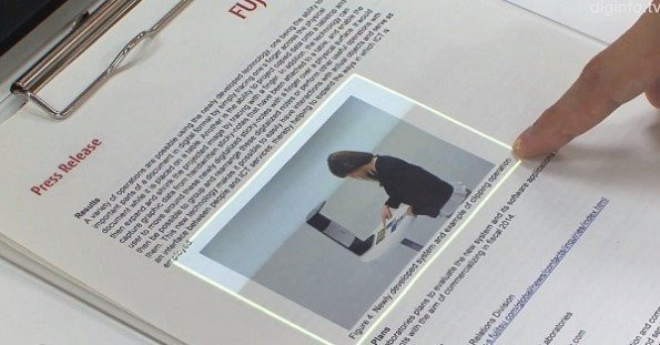 Εντυπωσιακό concept από τη Fujitsu για τη μετατροπή ενός φύλλου χαρτιού σε...οθόνη αφής! [Video]