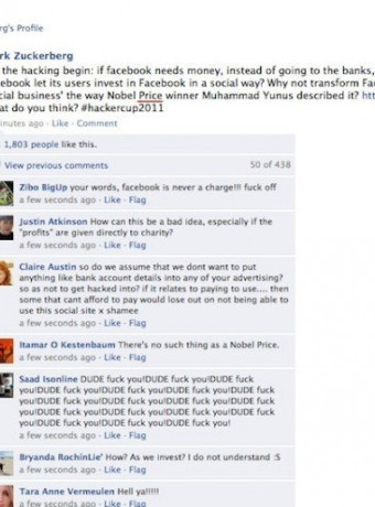 Hackers στην Fan Page του Mark Zuckerberg! image