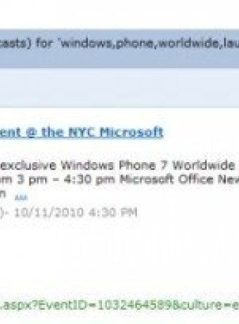 Windows Phone 7 Event στις 11 Οκτωβρίου image