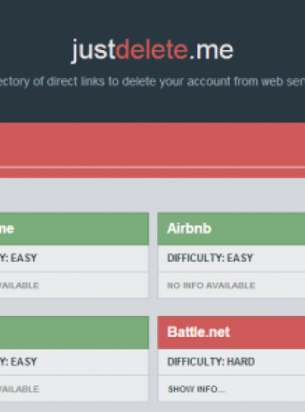 JustDelete.Me, ο πιο εύκολος τρόπος για να διαγραφείς από το Internet image