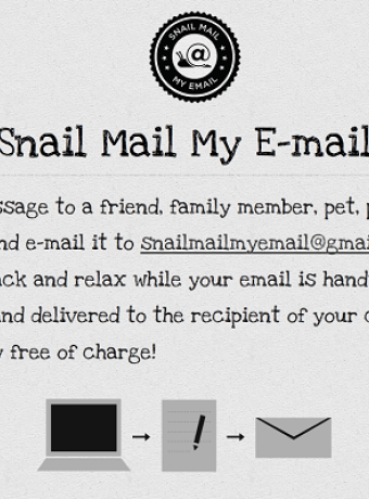 Snail Mail My Email, μετατρέψτε τα Email σας σε χειρόγραφες επιστολές image