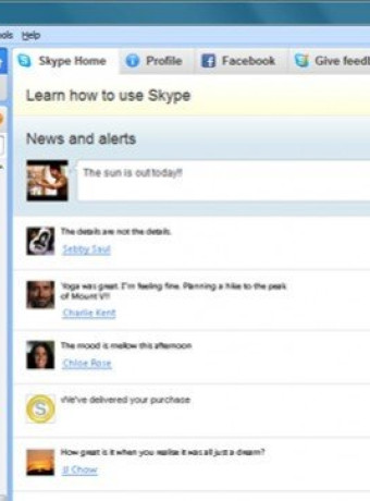 Skype 5.0 με ενσωμάτωση Facebook και τηλεδιάσκεψη 10 ατόμων διαθέσιμο για download image