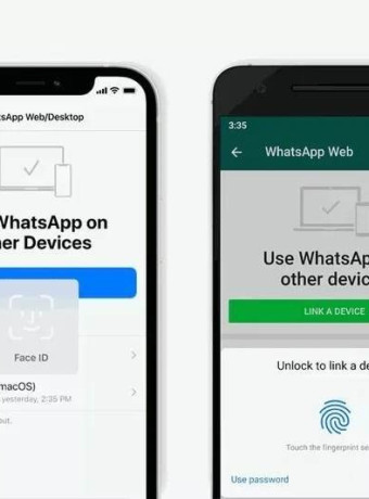 WhatsApp: Σύνδεση της web/desktop εφαρμογής μέσω βιομετρικών στοιχείων image