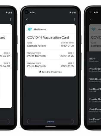 COVID Card: Η κάρτα εμβολιασμένου της Google για συσκευές Android image