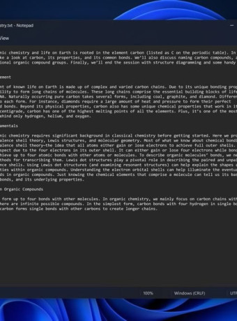 Windows 11: Αυτό είναι το νέο Notepad με dark theme και βελτιωμένες λειτουργίες image