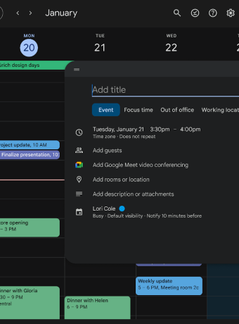 Google Calendar: Μετά από… αιώνες αποκτά dark mode στη web έκδοση του image