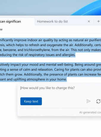 Microsoft Notepad: Πλέον σε βοηθά να γράφεις με παραγωγική ΑΙ image