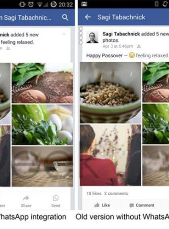 Η Facebook ενσωματώνει κουμπί WhatsApp στα posts του κοινωνικού δικτύου image