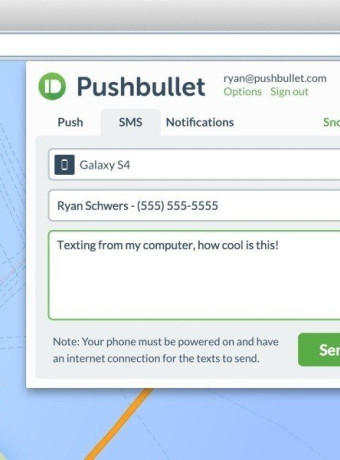 Pushbullet: Νέα λειτουργία αποστολής SMS απευθείας από τον web browser για τη δημοφιλή εφαρμογή [Video] image
