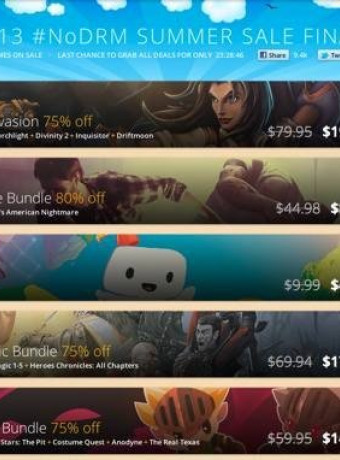 NoDRM Summer Sale: Τελευταία ημέρα προσφορών στο GOG με όλα τα πακέτα διαθέσιμα με έκπτωση έως 85%! image