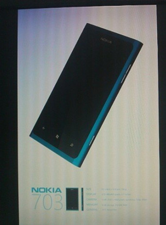 Nokia 703 Windows Phone smartphone σε screenshot από παρουσίαση image