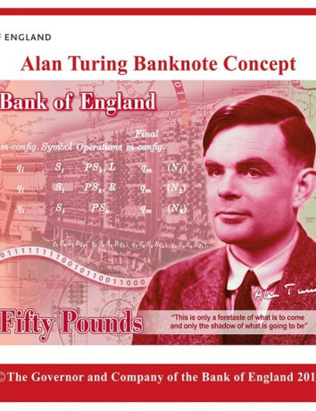Ο πατέρας της Πληροφορικής, Alan Turing, στο νέο χαρτονόμισμα £50 image