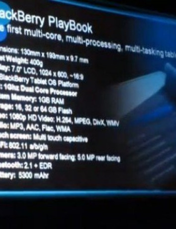 BlackBerry PlayBook: Επιβεβαίωση για μοντέλο 64GB και μπαταρία 5300mAh image