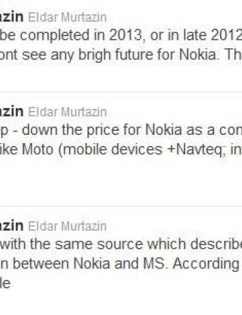 Εξαγορά της Nokia από τη Microsoft το 2013 ισχυρίζεται ο Eldar Murtazin! image