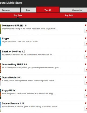 Opera Mobile Store: Online κατάστημα εφαρμογών για φορητές συσκευές! image