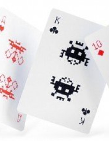 Art Lebedev Space Invaders Playing Cards image