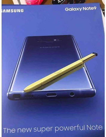 Samsung Galaxy Note9: Το επίσημο poster αποκαλύπτει την κίτρινη γραφίδα S Pen και υποδοχή 3.5mm image