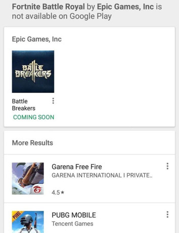 Η Google ενημερώνει τους χρήστες ότι δεν θα βρουν το Fortnite στο Google Play, για λόγους ασφαλείας image