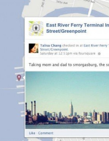 Εμφάνιση των Check-ins του Foursquare στο χάρτη του Facebook Timeline σου image