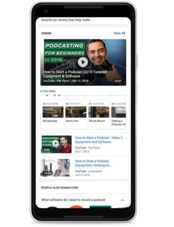 Google Search: Τώρα με δυνατότητα αναζήτησης μέσα στα videos image