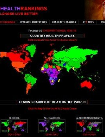 World Health Rankings, δείτε τις χώρες με τα υψηλότερα ποσοστά θνησιμότητας image
