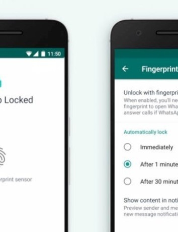 WhatsApp: Δυνατότητα ξεκλειδώματος με δακτυλικό αποτύπωμα και στις συσκευές Android image