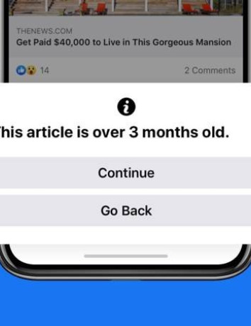 Facebook: Θα σε προειδοποιεί όταν επιχειρείς να διαμοιραστείς παλιά άρθρα image